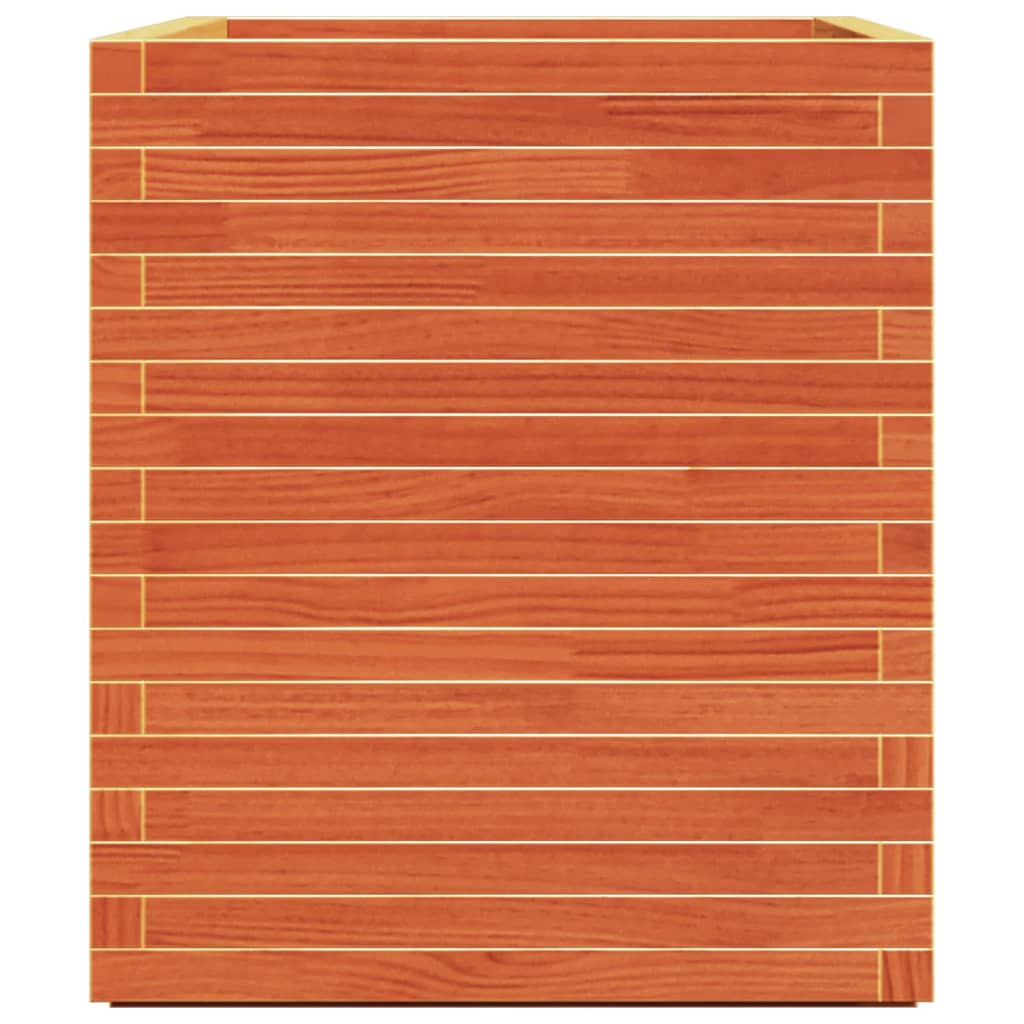 vidaXL Pflanzkübel Wachsbraun 90x60x72 cm Massivholz Kiefer