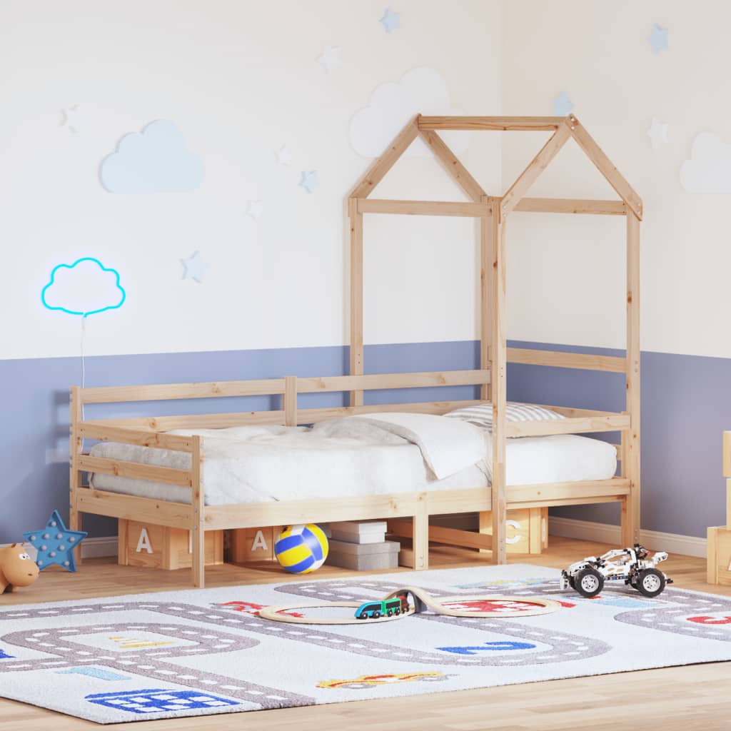 Tagesbett mit Dach 80x200 cm Massivholz Kiefer