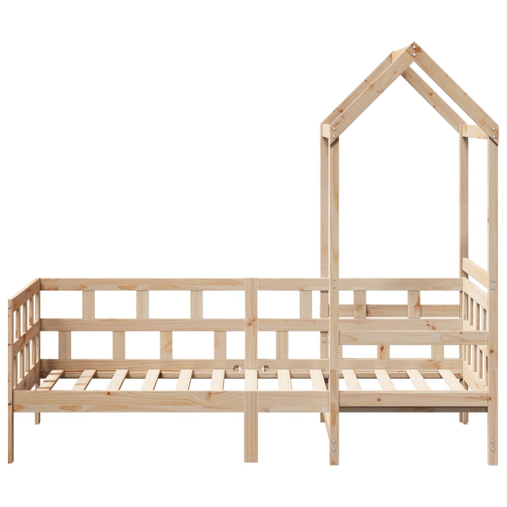 vidaXL Tagesbett mit Dach 80x200 cm Massivholz Kiefer