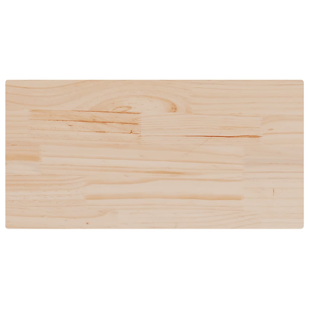 vidaXL Plateaux de table 2 pcs 60x30x1,7 cm Rectangulaires Bois de pin massif