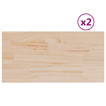 vidaXL Tischplatten 2 Stk. 80x40x1,7 cm Rechteckig Massivholz Kiefer