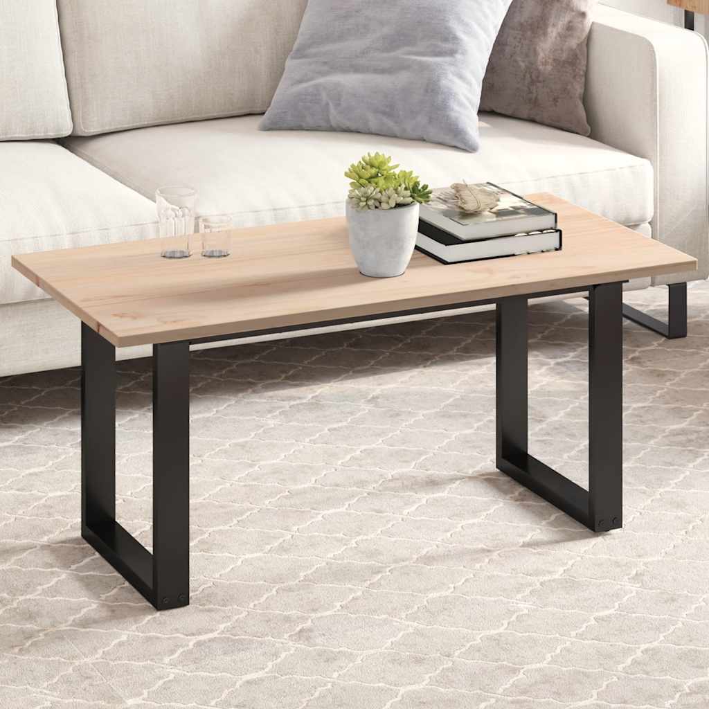 vidaXL Plateau de table 100x50x1,7 cm Rectangulaire Pin Massif