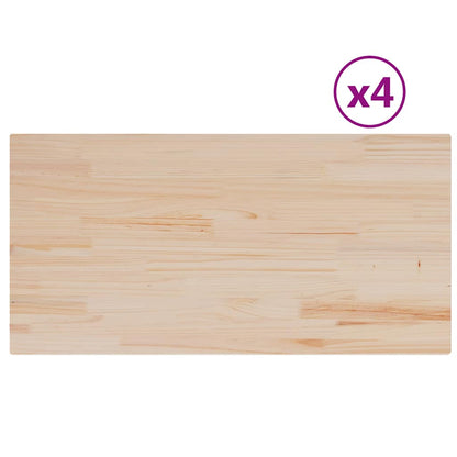 vidaXL Plateaux de table 4 pcs 100x50x1,7 cm Rectangulaires Bois de pin massif