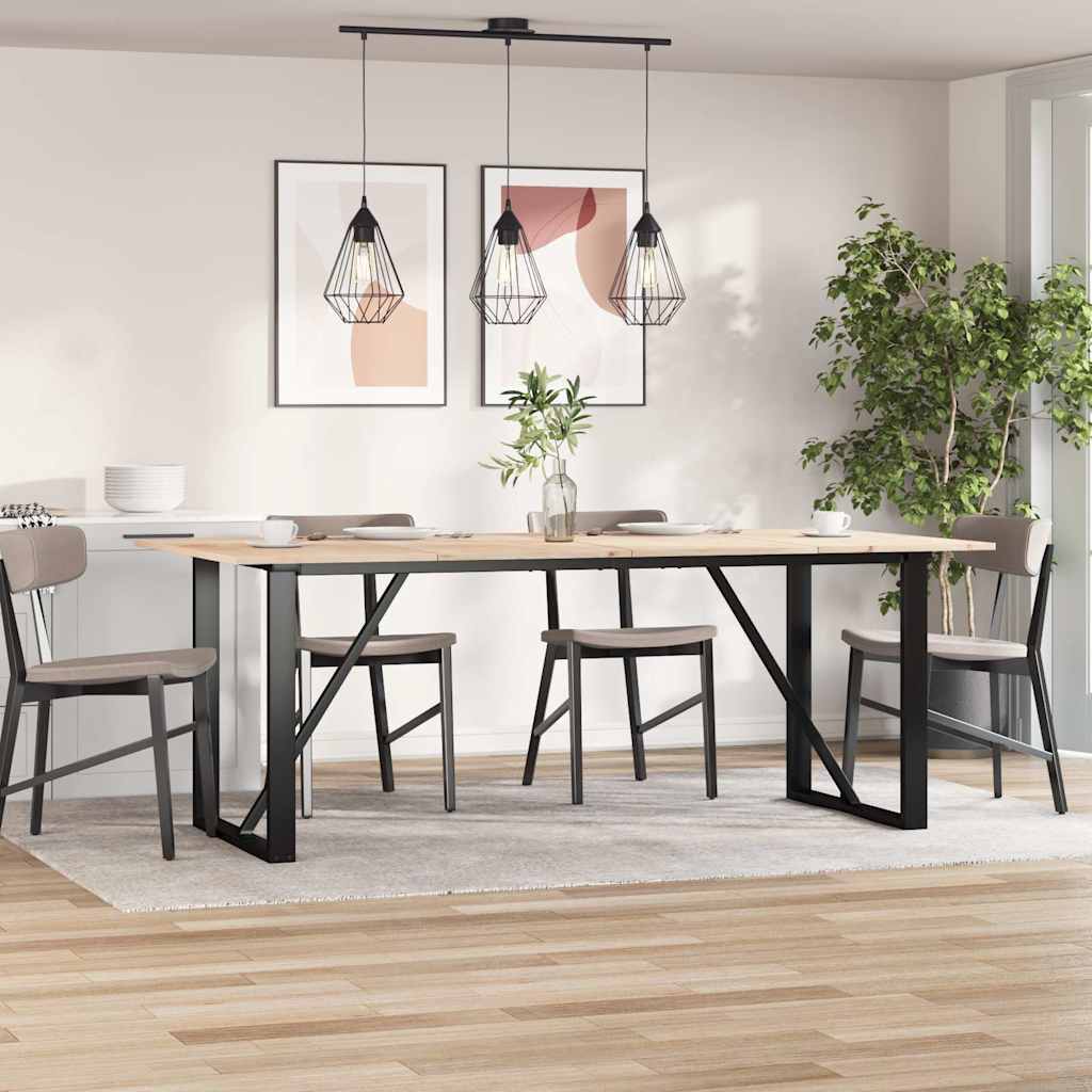 vidaXL Plateaux de table 4 pcs 100x50x1,7 cm Rectangulaires Bois de pin massif