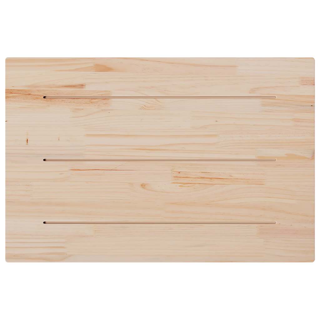 vidaXL Tischplatte 80x50x2,5 cm Rechteckig Massivholz Kiefer