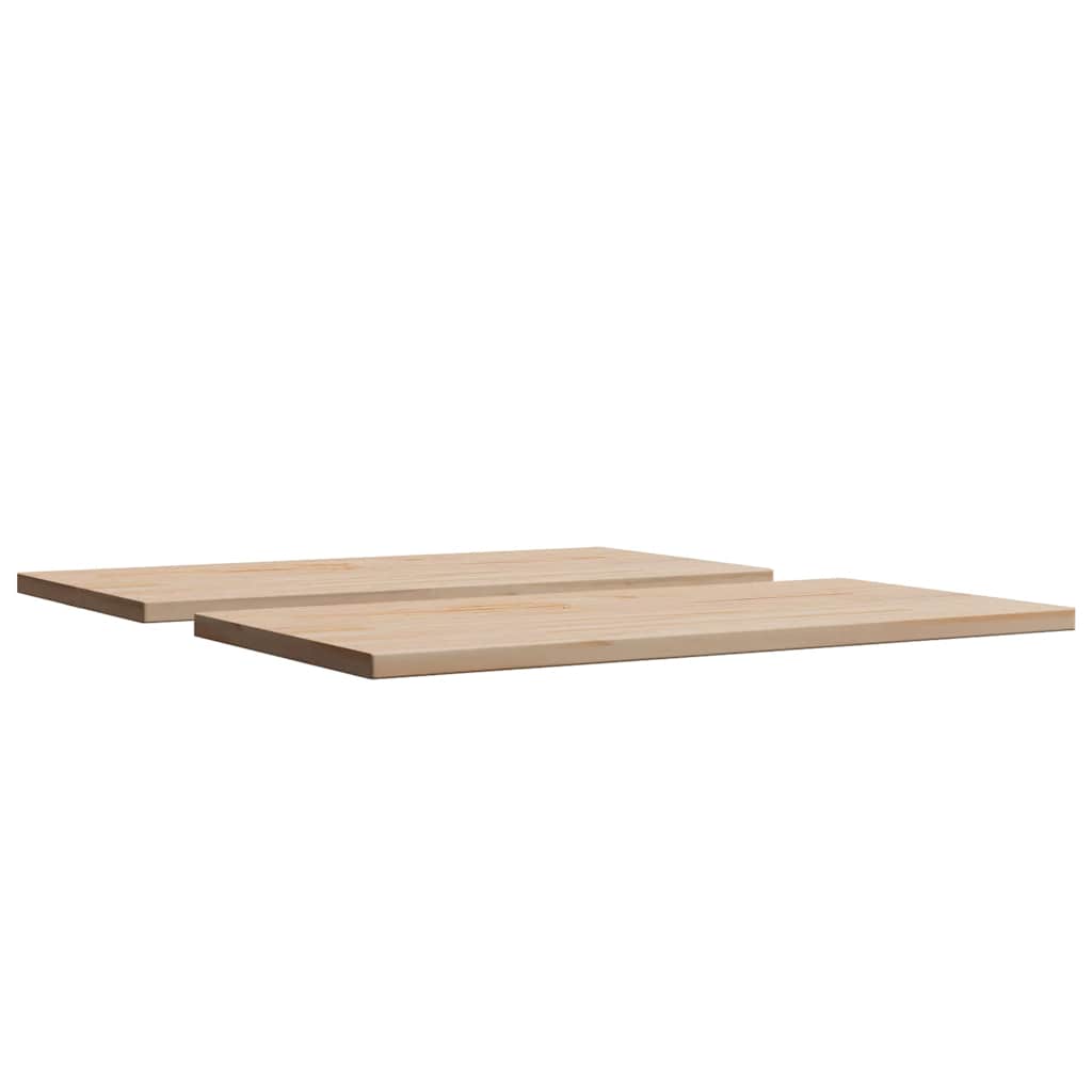vidaXL Tischplatten 2 Stk. 90x45x2,5 cm Rechteckig Massivholz Kiefer