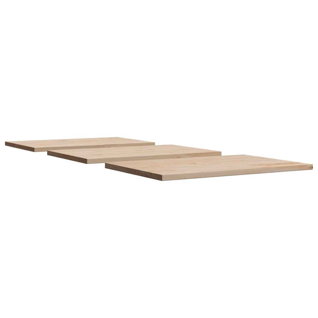 vidaXL Plateaux de table 3 pcs 80x53x2,5 cm Rectangulaires Bois de pin massif