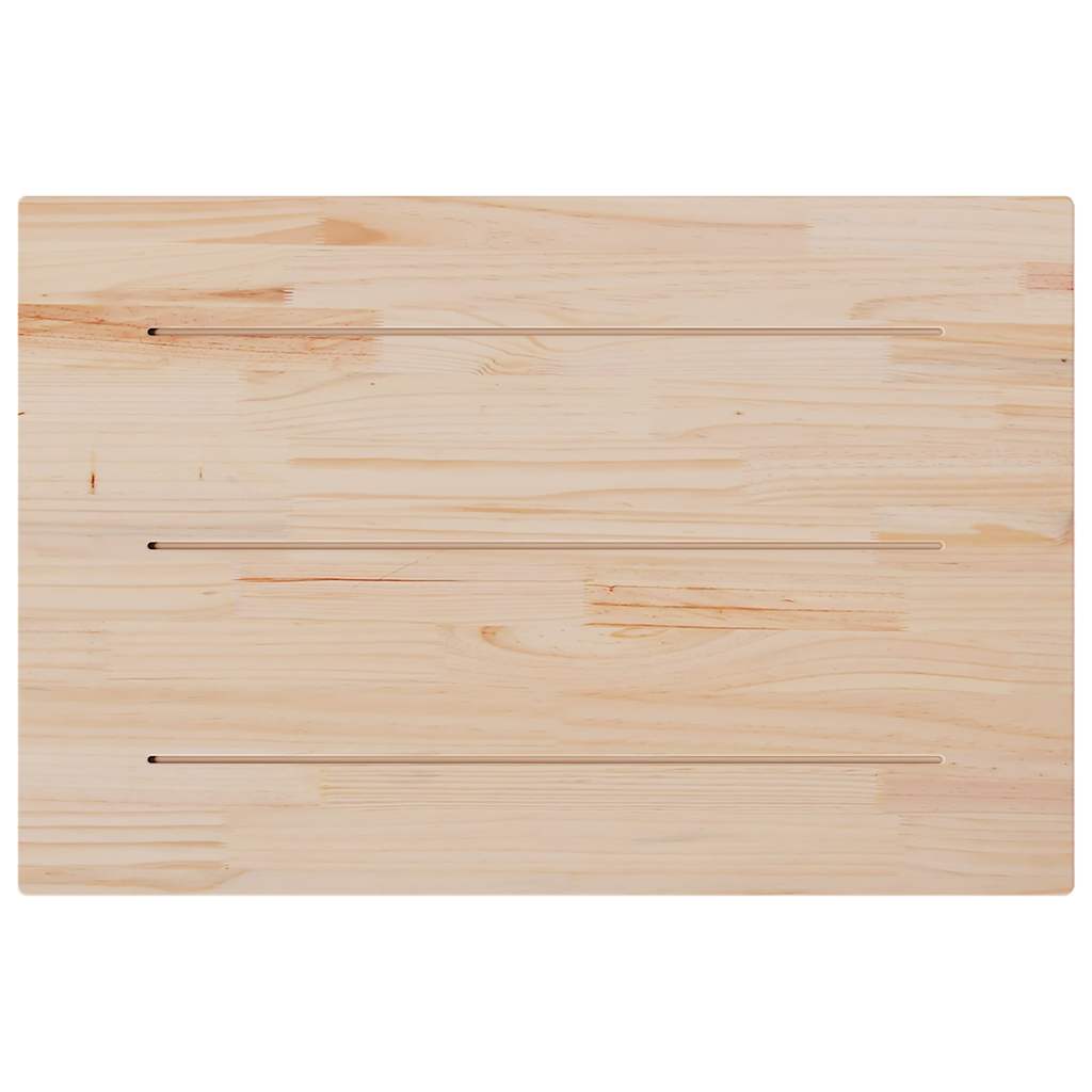 vidaXL Plateaux de table 3 pcs 80x53x2,5 cm Rectangulaires Bois de pin massif