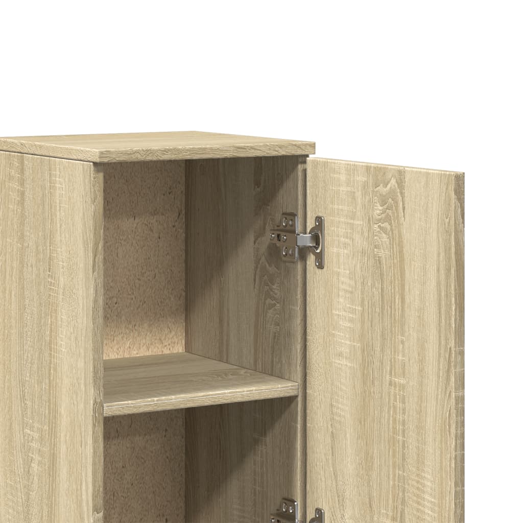 vidaXL Ensemble de meubles de salle de bain 3 pcs Chêne Sonoma Aggloméré