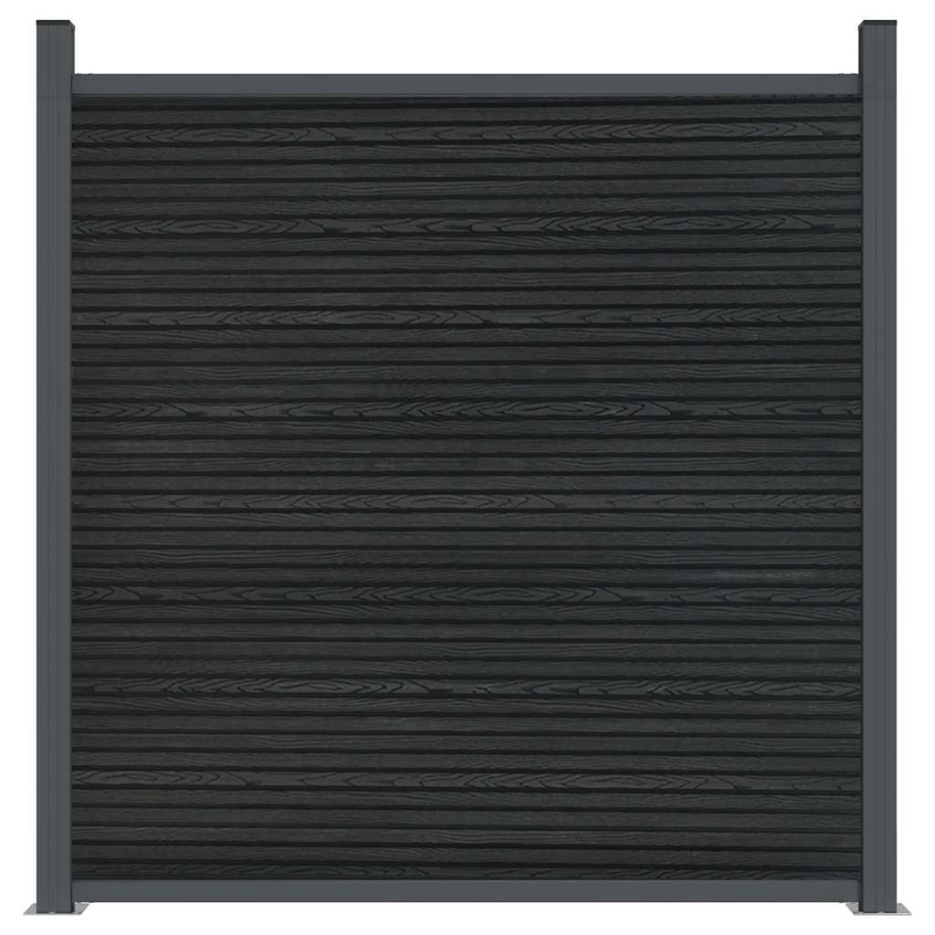 vidaXL Panneau de clôture Gris 526x186 cm WPC