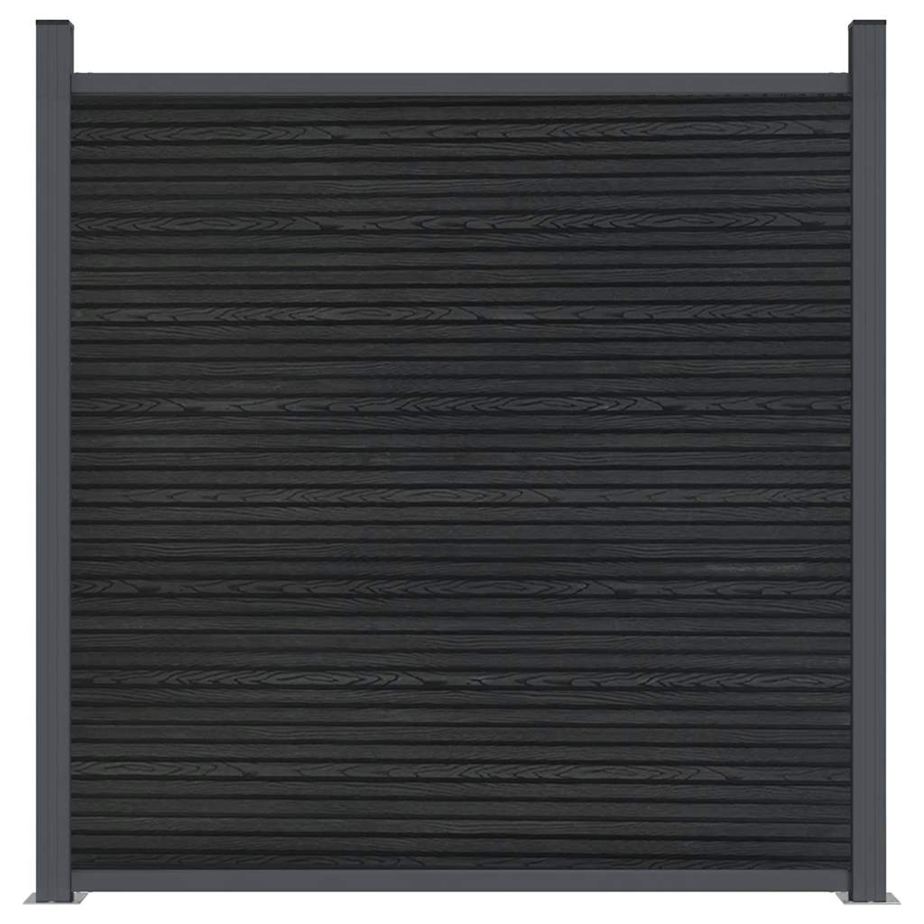 vidaXL Zaunelement Grau 699x186 cm WPC