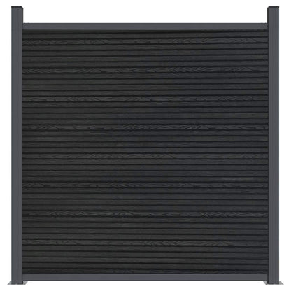 vidaXL Zaunelement Grau 699x186 cm WPC