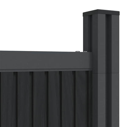 vidaXL Zaunelement Grau 699x186 cm WPC
