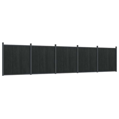 vidaXL Panneau de clôture gris 872x186 cm WPC