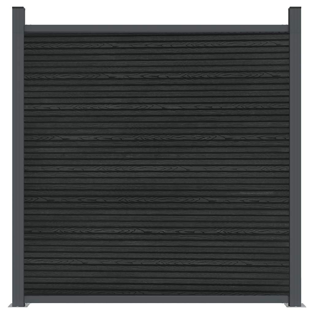 vidaXL Panneau de clôture gris 872x186 cm WPC