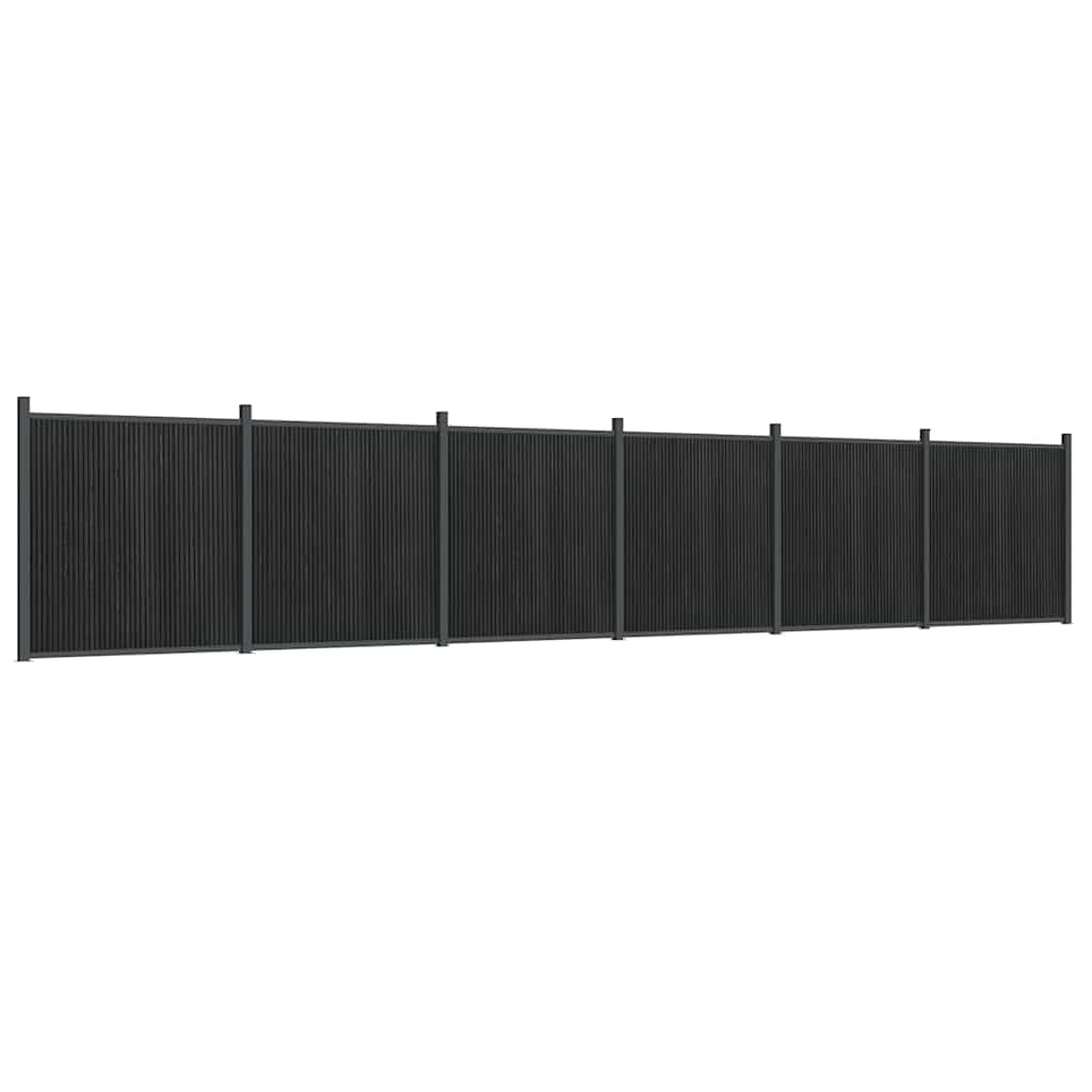 vidaXL Zaunelement Grau 1045x186 cm WPC