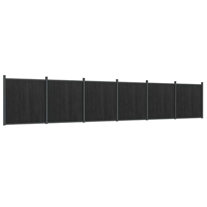 vidaXL Zaunelement Grau 1045x186 cm WPC