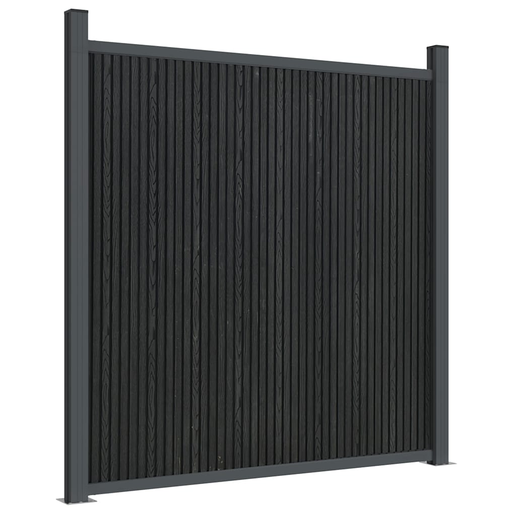 vidaXL Zaunelement Grau 1045x186 cm WPC