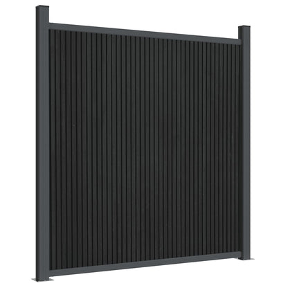 vidaXL Zaunelement Grau 1045x186 cm WPC