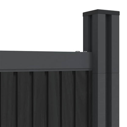 vidaXL Zaunelement Grau 1045x186 cm WPC