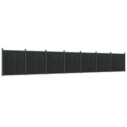 vidaXL Zaunelement Grau 1218x186 cm WPC