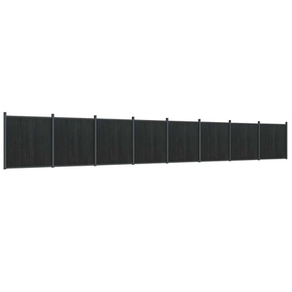 vidaXL Zaunelement Grau 1391x186 cm WPC
