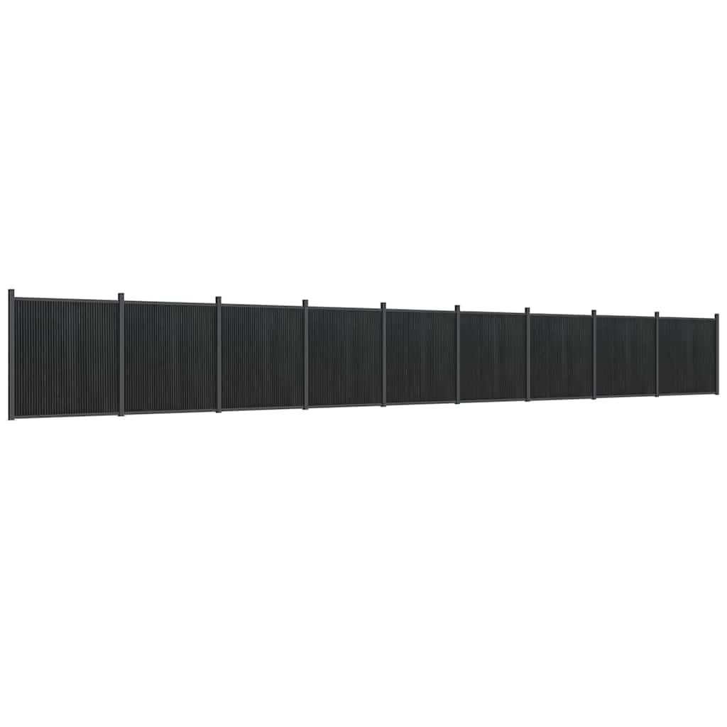 vidaXL Zaunelement Grau 1564x186 cm WPC