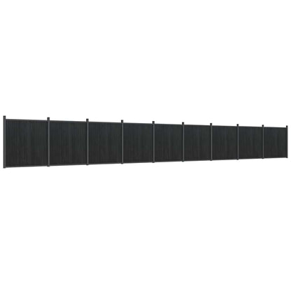 vidaXL Zaunelement Grau 1564x186 cm WPC