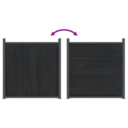 vidaXL Zaunelement Grau 1564x186 cm WPC