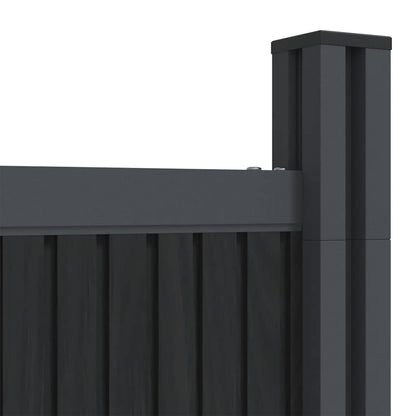 vidaXL Zaunelement Grau 1564x186 cm WPC