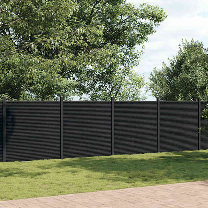 vidaXL Zaunelement Grau 1564x186 cm WPC