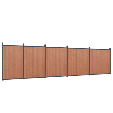 vidaXL Zaunelement Braun 872x186 cm WPC