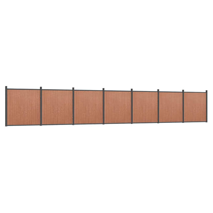 vidaXL Zaunelement Braun 1218x186 cm WPC