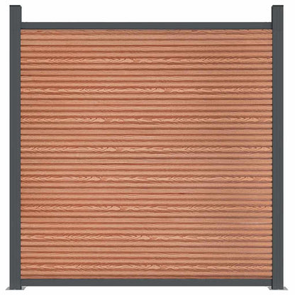 vidaXL Zaunelement Braun 1218x186 cm WPC