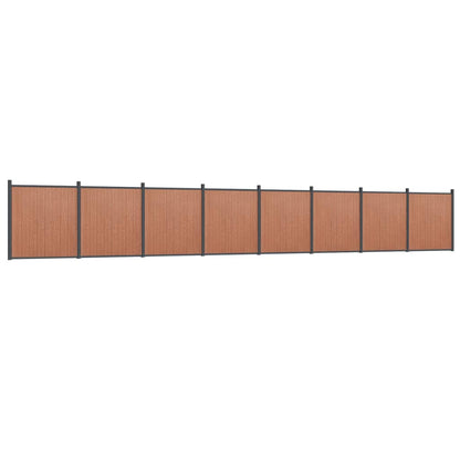 vidaXL Zaunelement Braun 1391x186 cm WPC