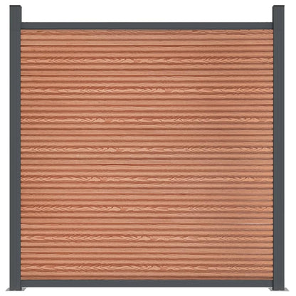 vidaXL Zaunelement Braun 1391x186 cm WPC