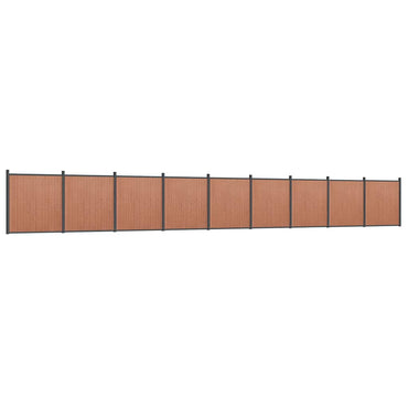 vidaXL Zaunelement Braun 1564x186 cm WPC
