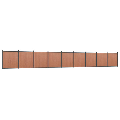 vidaXL Zaunelement Braun 1564x186 cm WPC