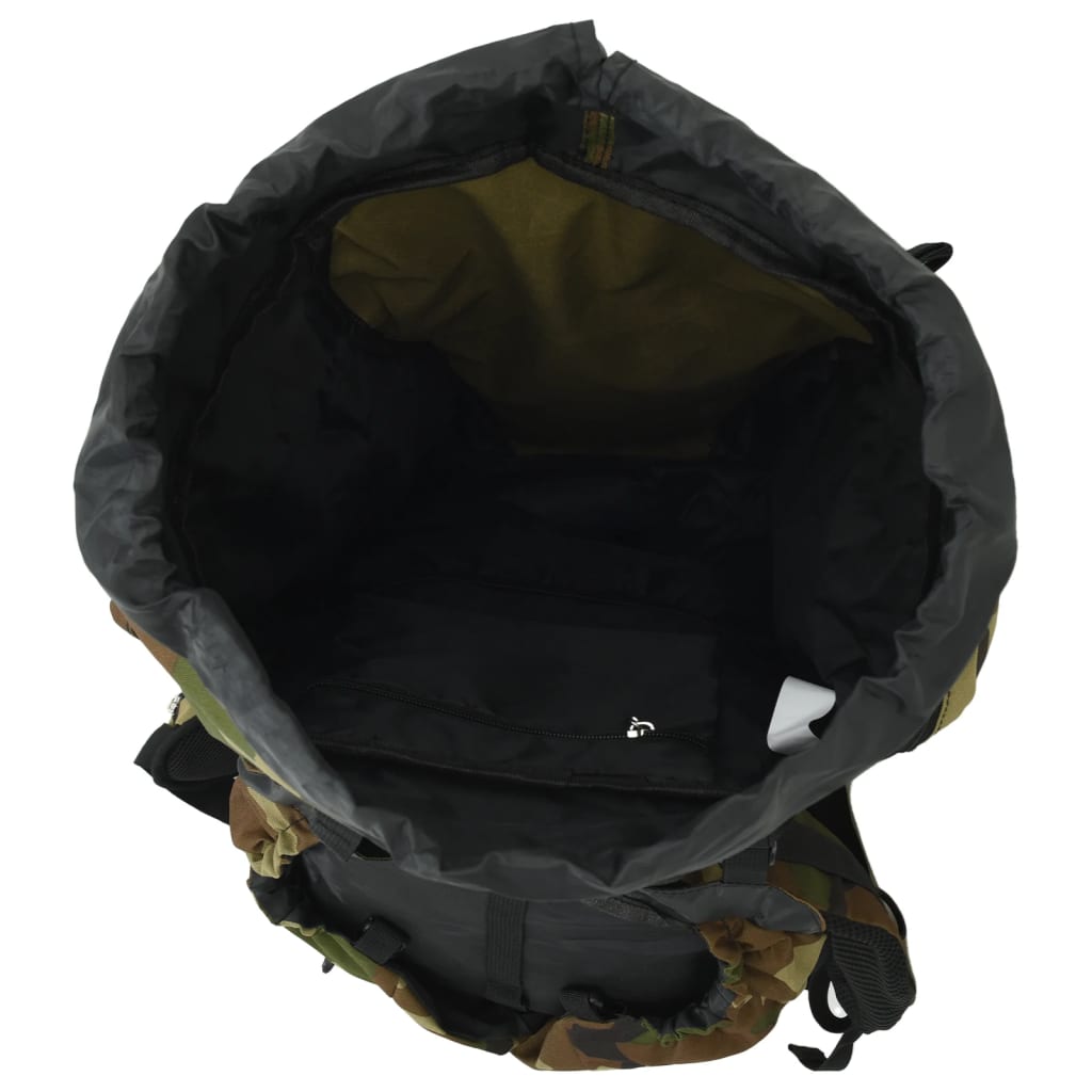 vidaXL Wanderrucksack Grün Tarnfarben 80 L Oxford-Gewebe
