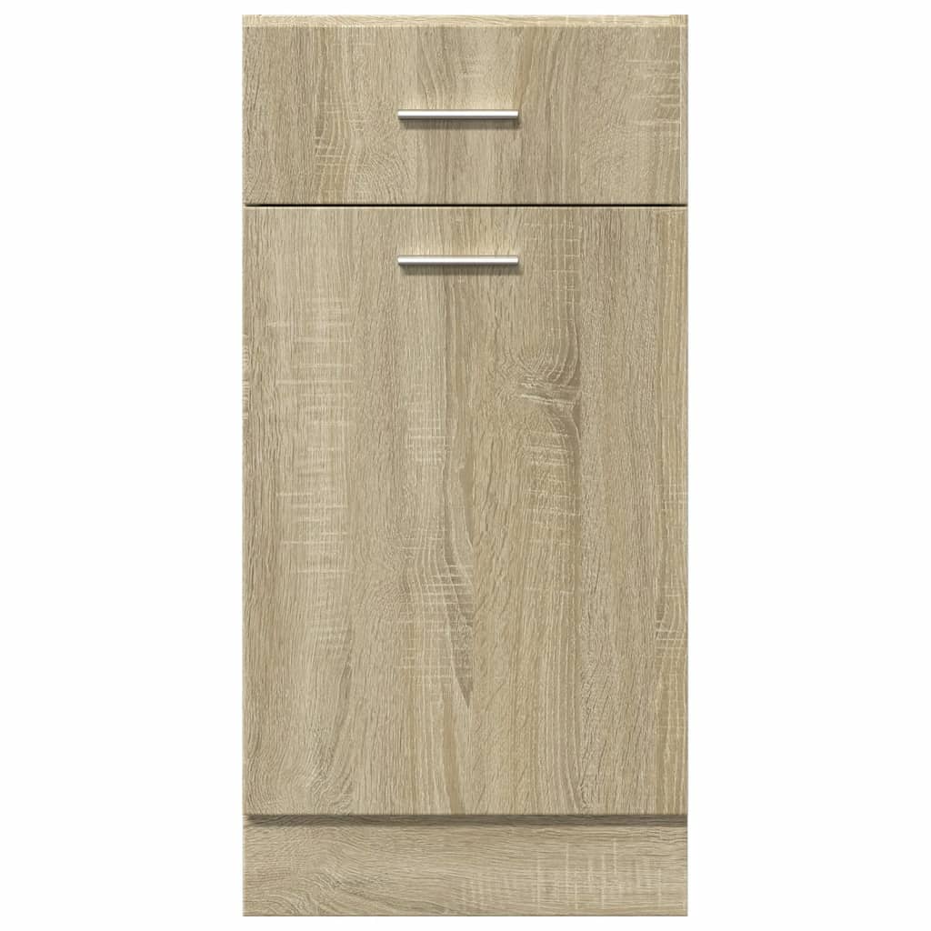 vidaXL Schubunterschrank Lyon Sonoma-Eiche 40x46x81,5 cm Holzwerkstoff