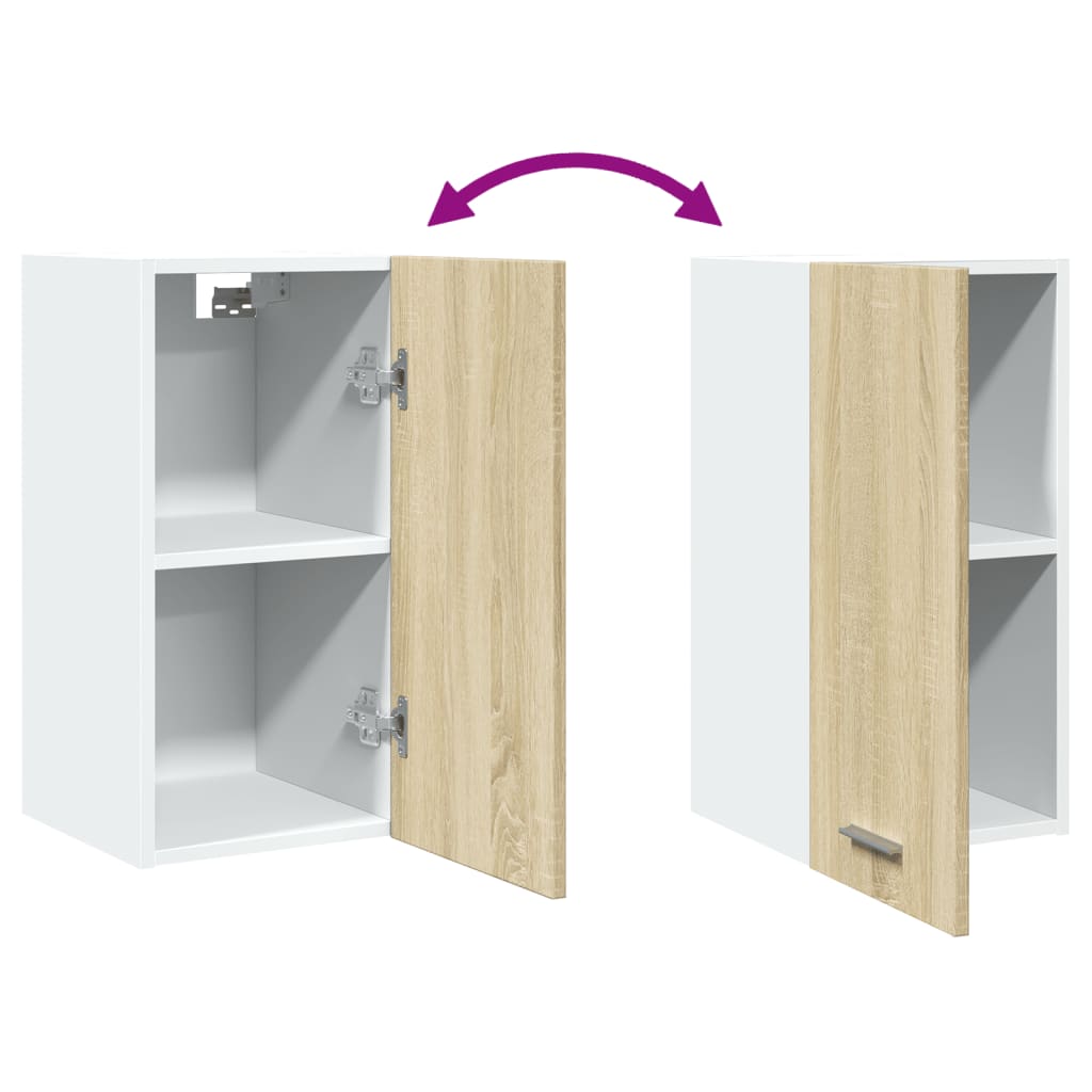 vidaXL Hängeschrank Lyon Sonoma-Eiche 29,5x31x60 cm Holzwerkstoff