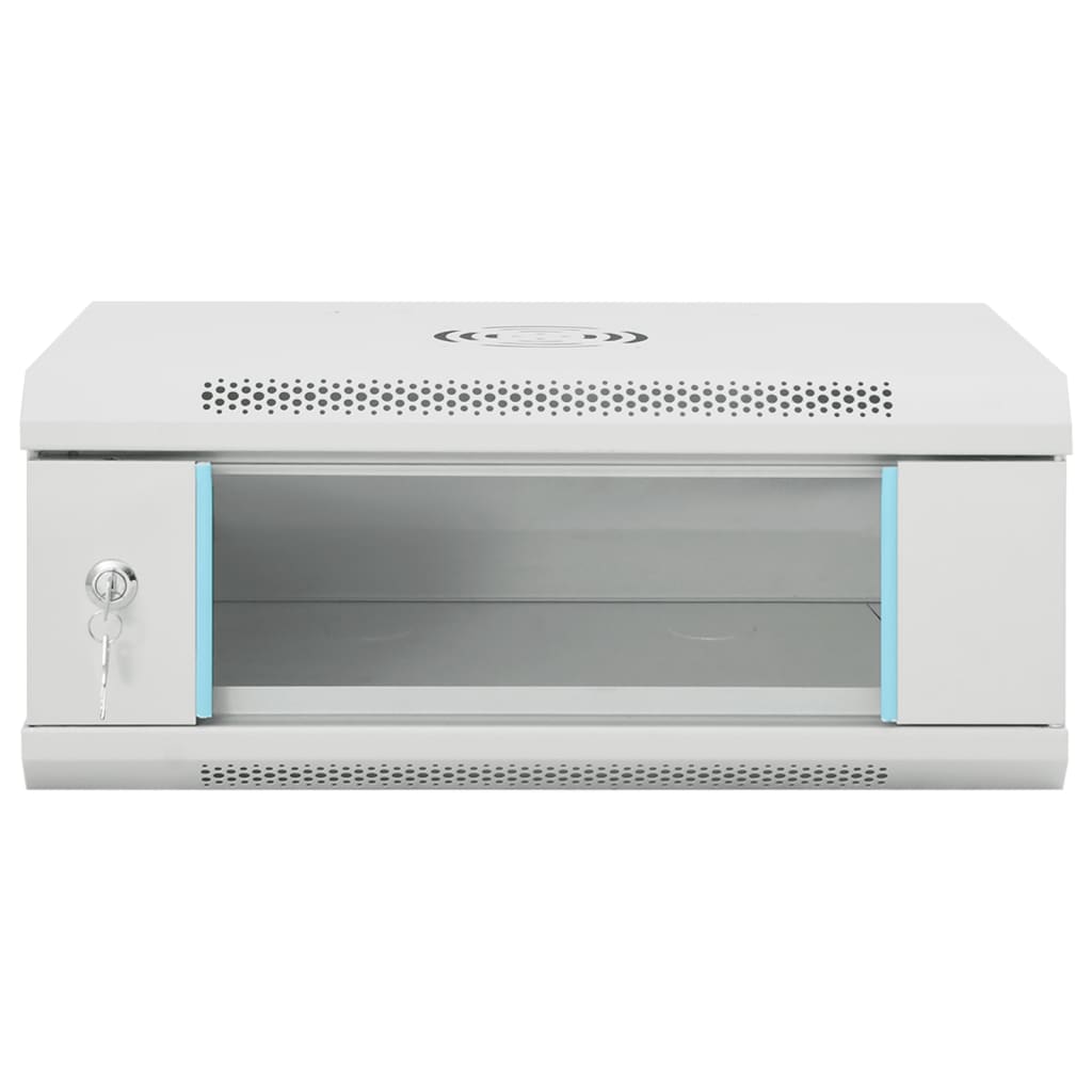 vidaXL 4U Wand-Netzwerkschrank 19" IP20 53x40x21 cm