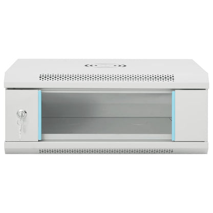 vidaXL 4U Wand-Netzwerkschrank 19" IP20 53x40x21 cm