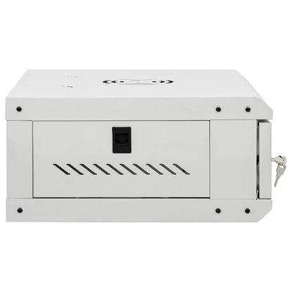 vidaXL 4U Wand-Netzwerkschrank 19" IP20 53x40x21 cm