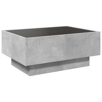 vidaXL LED-Couchtisch Betongrau 70x50x30 cm Holzwerkstoff