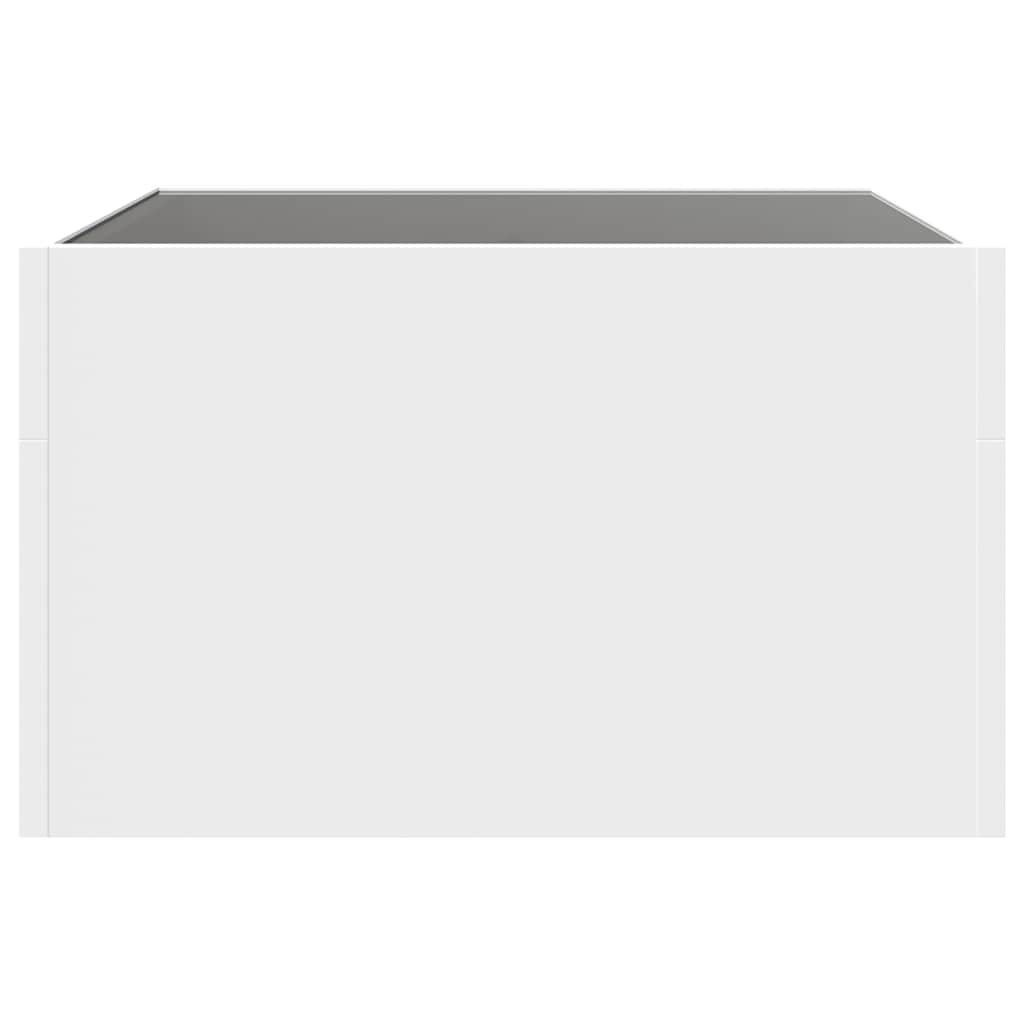 vidaXL Couchtisch mit Infinity-LED Weiß 50x50x30 cm