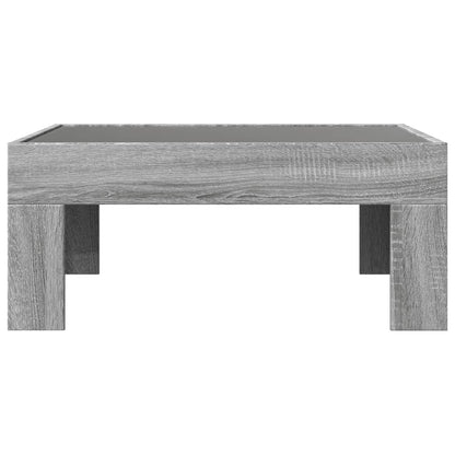 Couchtisch mit Infinity-LED Grau Sonoma 70x50x30 cm