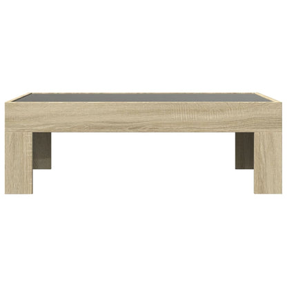 vidaXL Table basse avec LED Infinity chêne Sonoma 90x50x30 cm