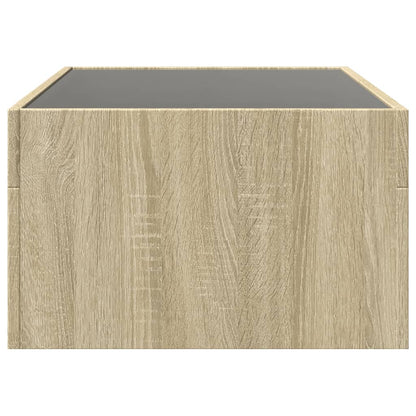 vidaXL Table basse avec LED Infinity chêne Sonoma 90x50x30 cm