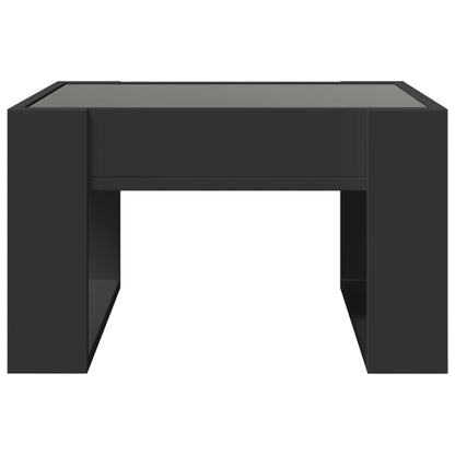 vidaXL Couchtisch mit Infinity-LED Schwarz 50x53x30 cm